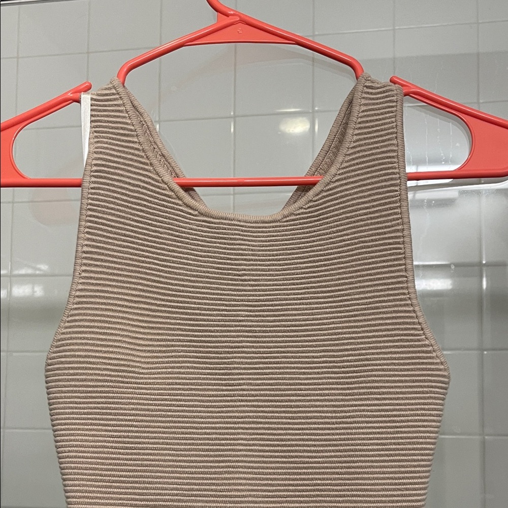 Abercrombie & Fitch Ribbed Mini Dress - Brown - Picture 5 of 6